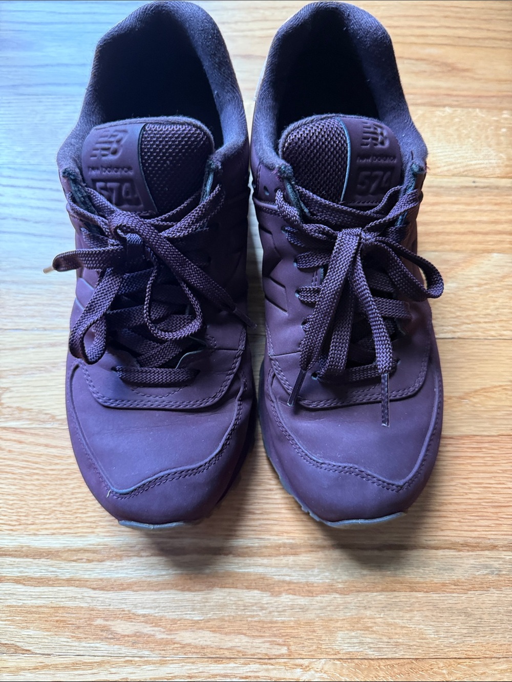 New Balance Women's Burgundy Lace-Up Sneakers